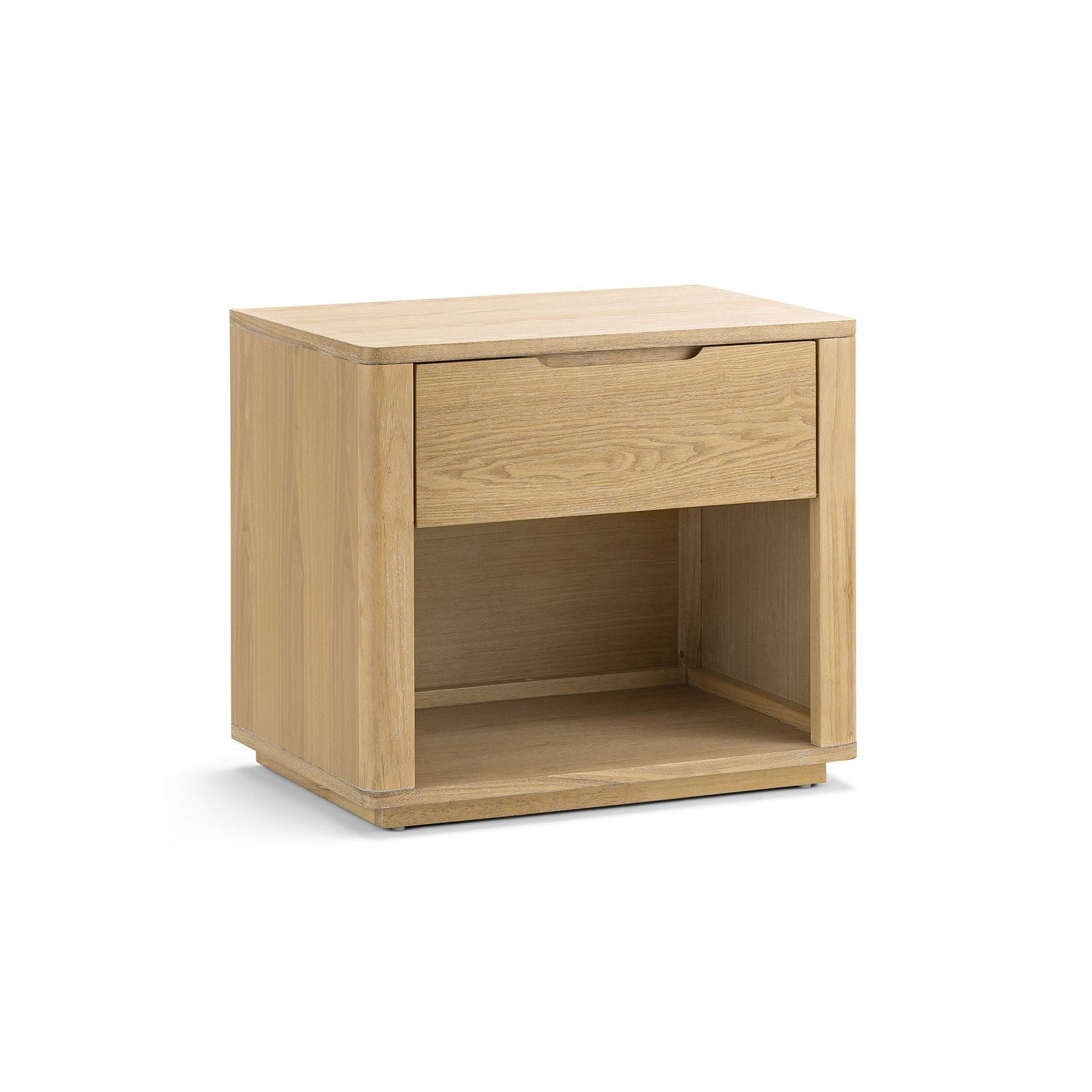 Marcus 1 Drawer Bedside Table | Natural Ash gallery detail image