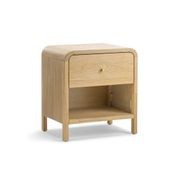 Riley 1 Drawer Bedside Table | Natural Ash gallery detail image