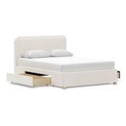 Lanore Queen 2 Drawer Storage Bed Frame | Canvas Ivory gallery detail image