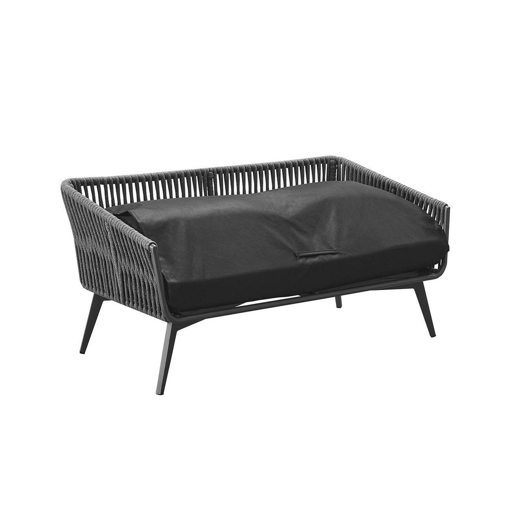 Kereru Aluminium and Rope Outdoor Loveseat gallery detail image