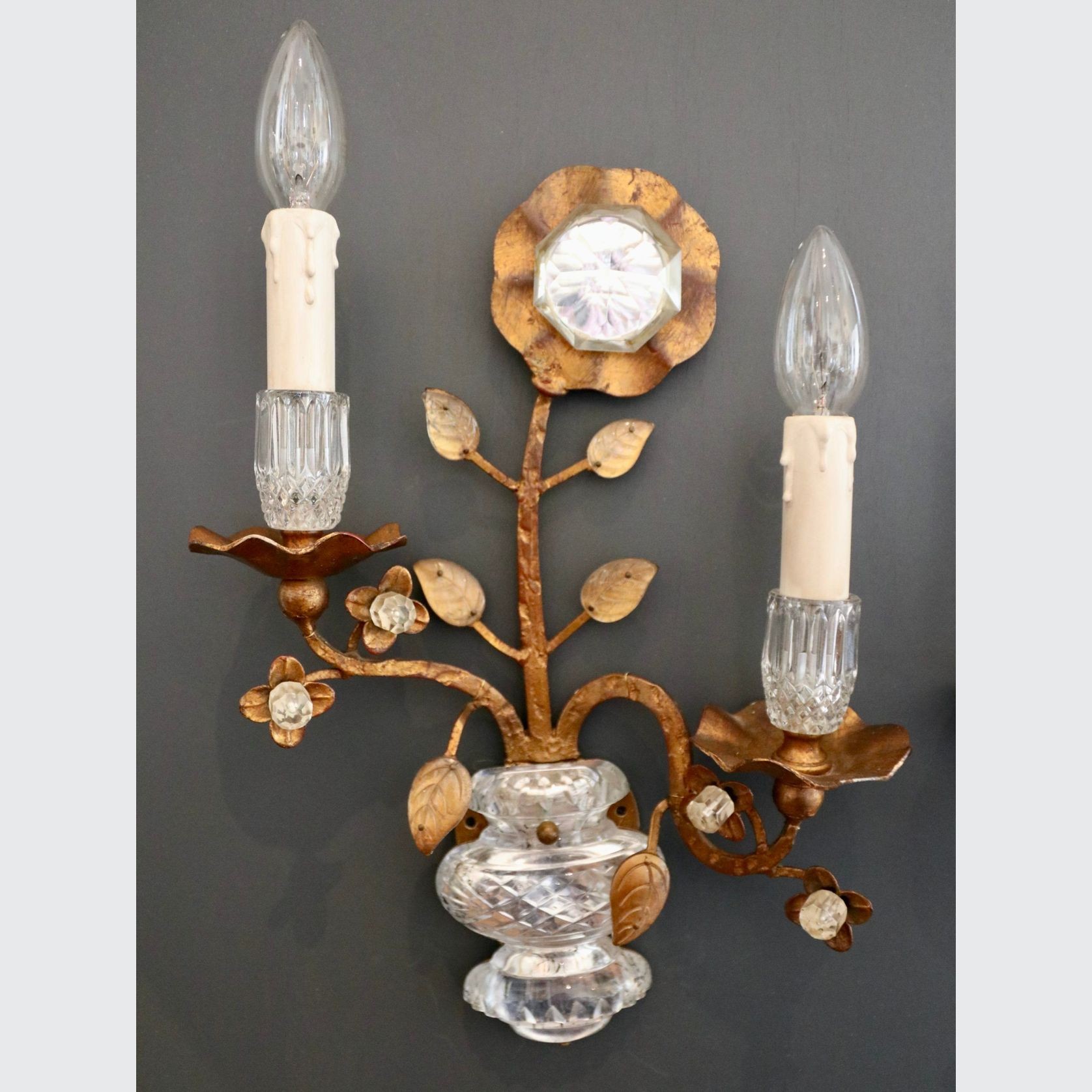 Mid Century Hollywood Regency Wall Sconces gallery detail image