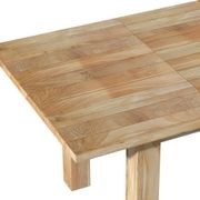 Stretch Outdoor Teak Dining Extension Table 120-160 X 100cm gallery detail image
