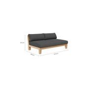 Newport Teak Outdoor Sofa L Sectional - 5 Seat gallery detail image