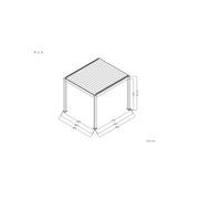 Baltic Motorised Freestanding Louvre Roof Aluminium Pergola gallery detail image