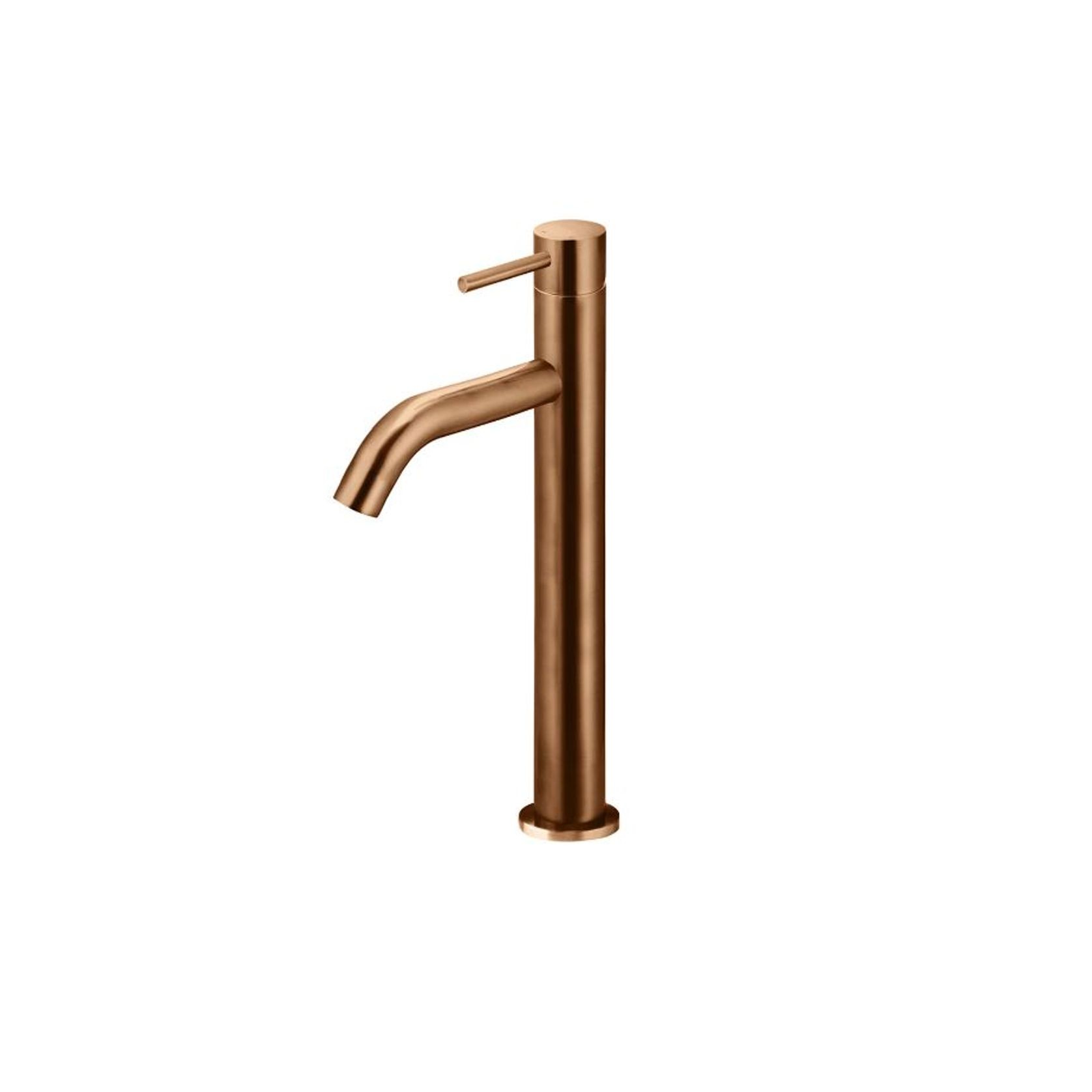 Meir Piccola Tall Basin Mixer Tap with 130mm Spout - Lustre Bronze gallery detail image