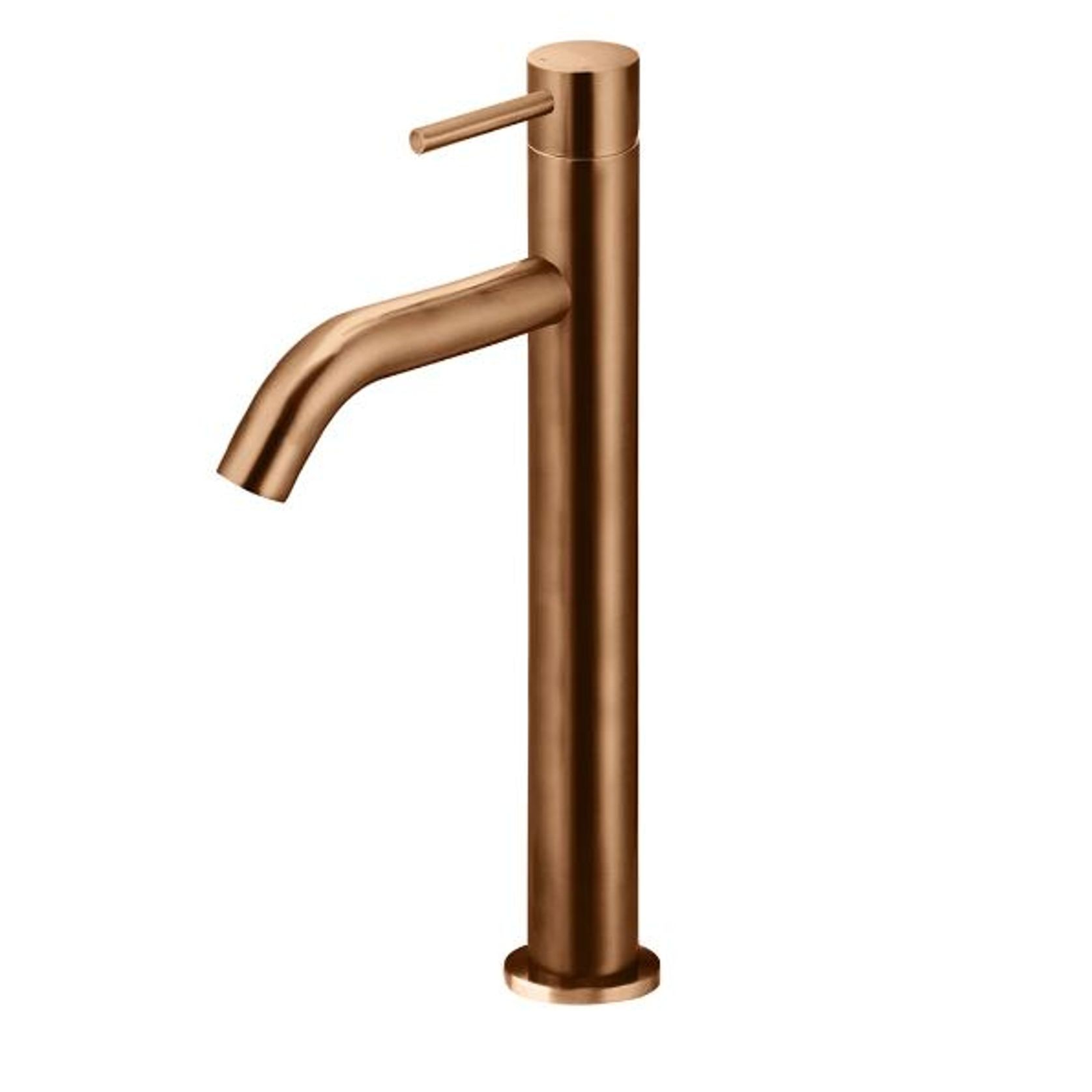 Meir Piccola Tall Basin Mixer Tap with 130mm Spout - Lustre Bronze gallery detail image