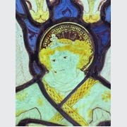 19th Century Painted Stained Glass Panel gallery detail image