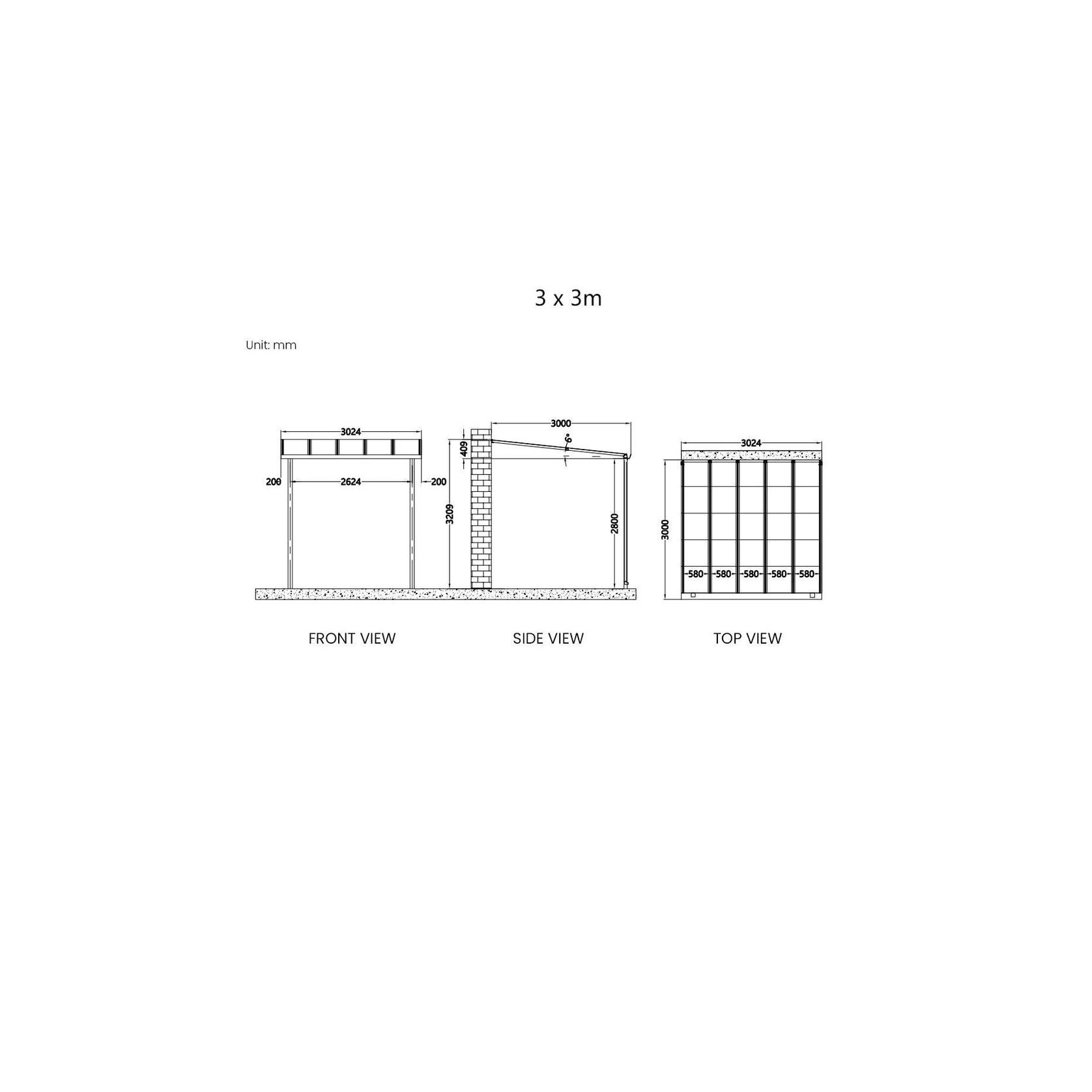 Urban Wall Mounted Patio Cover Collection gallery detail image