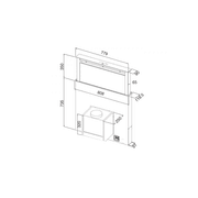 IK56 80cm Stainless & Black Glass Downdraft gallery detail image