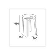 CHEVIS Stool - Olive Yellow gallery detail image