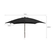 Nile 3.5m Sunbrella Square Market Umbrella gallery detail image