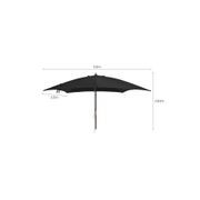 Nile 3.5m Sunbrella Square Market Umbrella gallery detail image