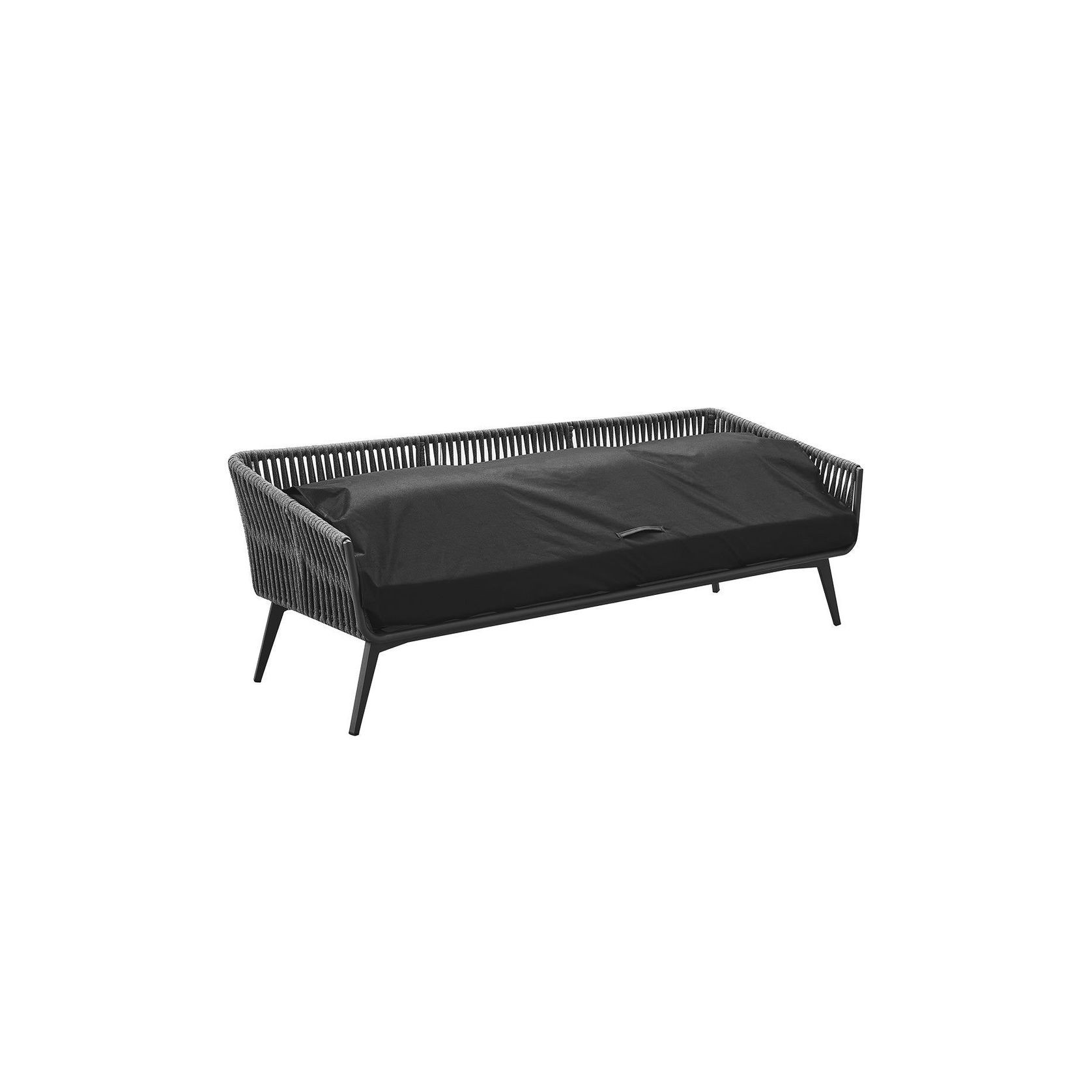 Kereru Aluminium and Rope Outdoor 3 Seater Sofa gallery detail image