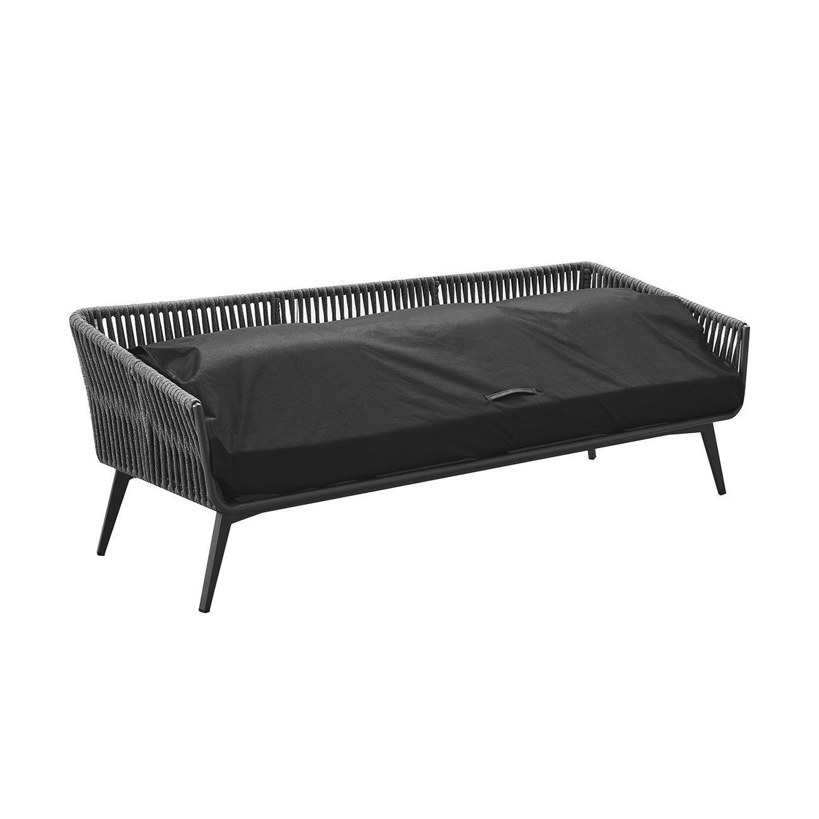 Kereru Aluminium and Rope Outdoor 3 Seater Sofa gallery detail image