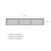 Sandpiper 2.0 Outdoor Sectional Left Arm Loveseat gallery detail image