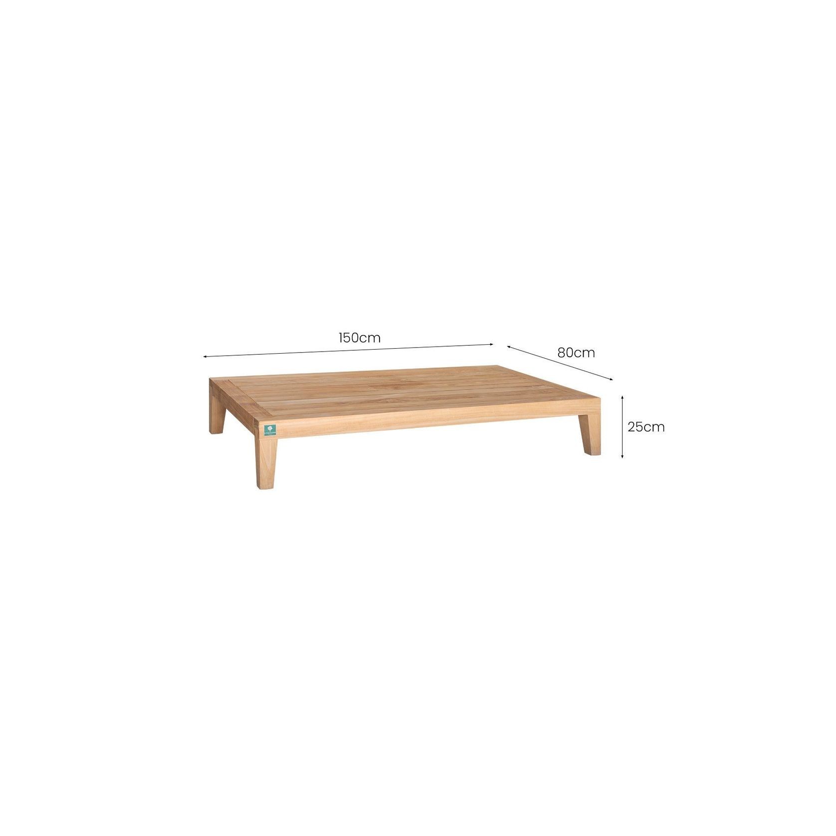 Malibu Teak Outdoor Coffee Table gallery detail image