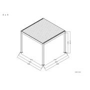 Baltic Manual Freestanding Louvre Roof Aluminium Pergola gallery detail image