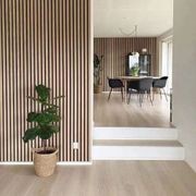 WOODFLEX Flexible Acoustic Wood Slat Wall Panel, Oak Veneer - 2700mm x 600mm gallery detail image