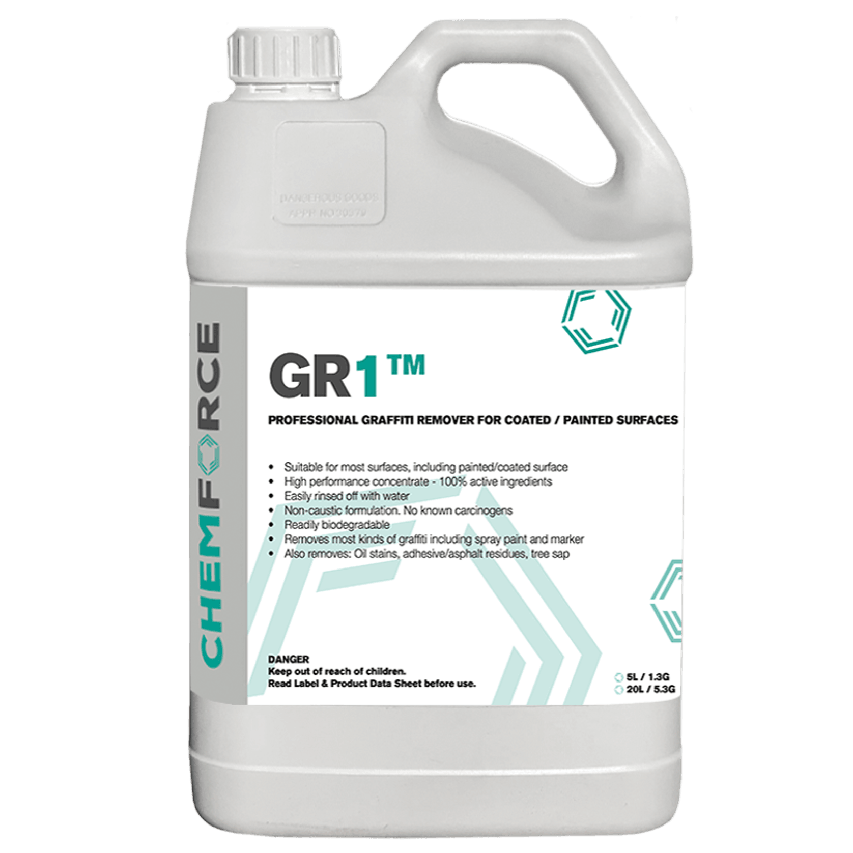 Gr1 - Graffiti Cleaner Coated Surfaces - 5 Litre gallery detail image