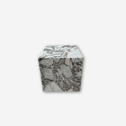Cube Side Table - Milky Bleu Marble | Natural Stone Co. gallery detail image