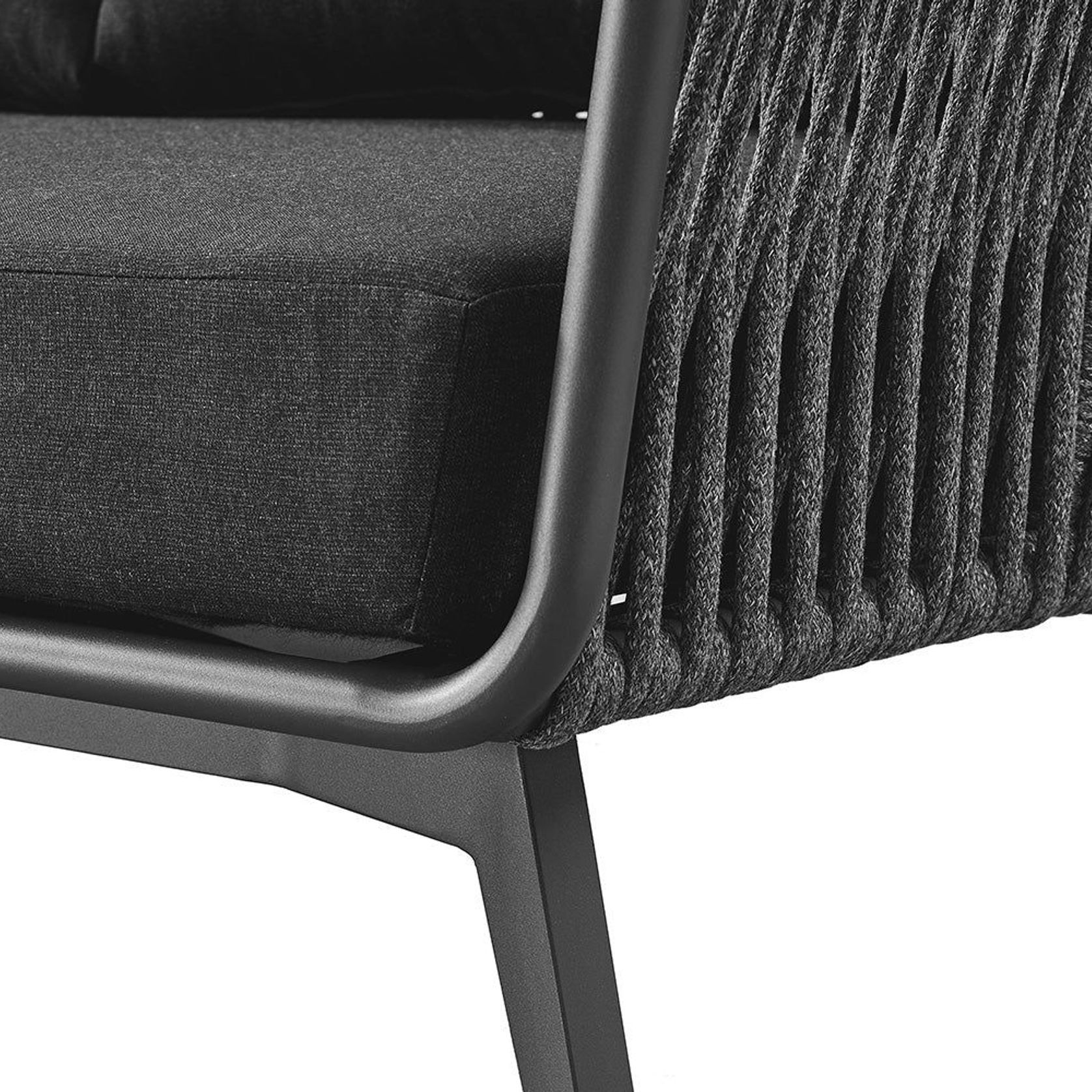 Kereru Aluminium and Rope Outdoor Armchair gallery detail image