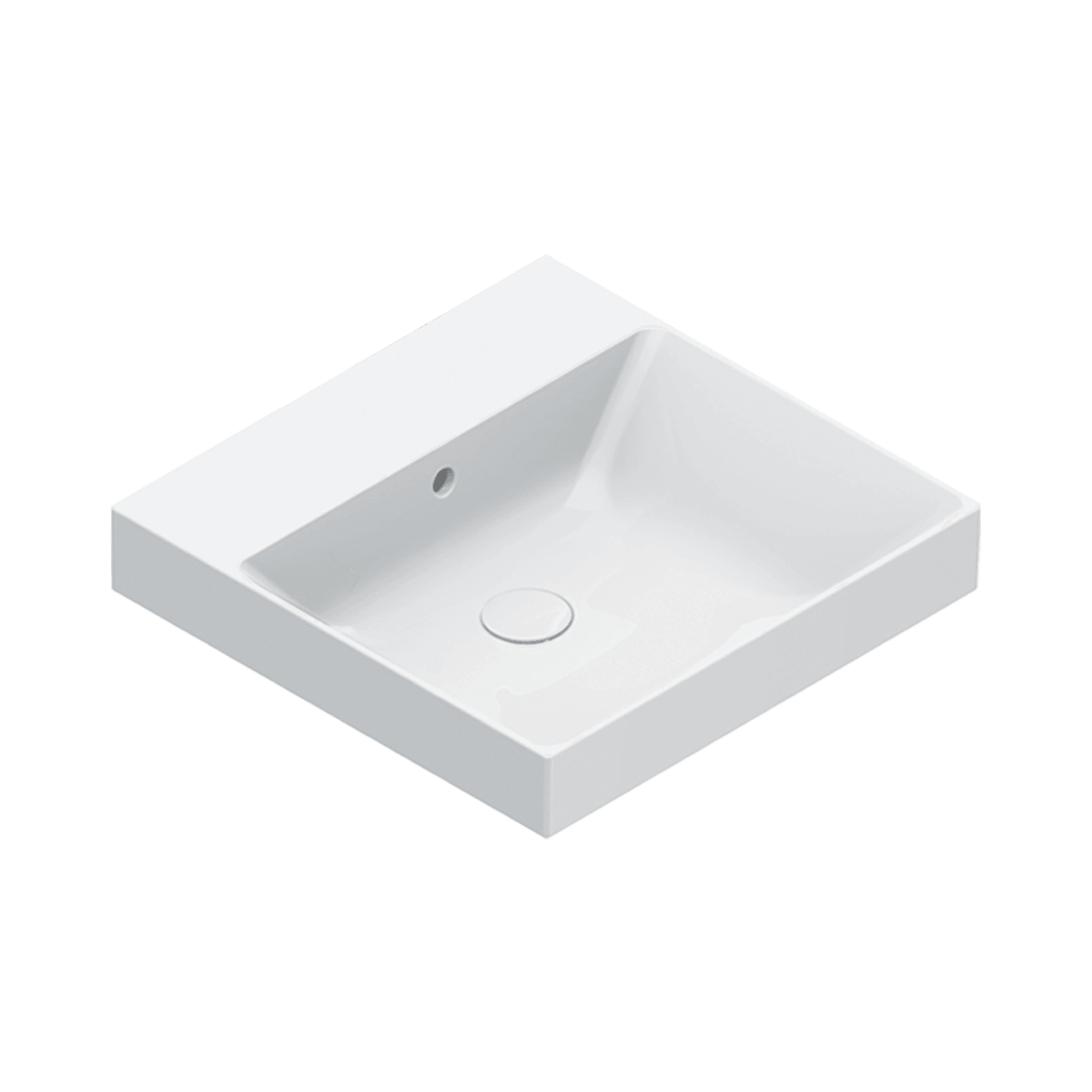 Zero 50 Basin No Taphole Gloss White gallery detail image