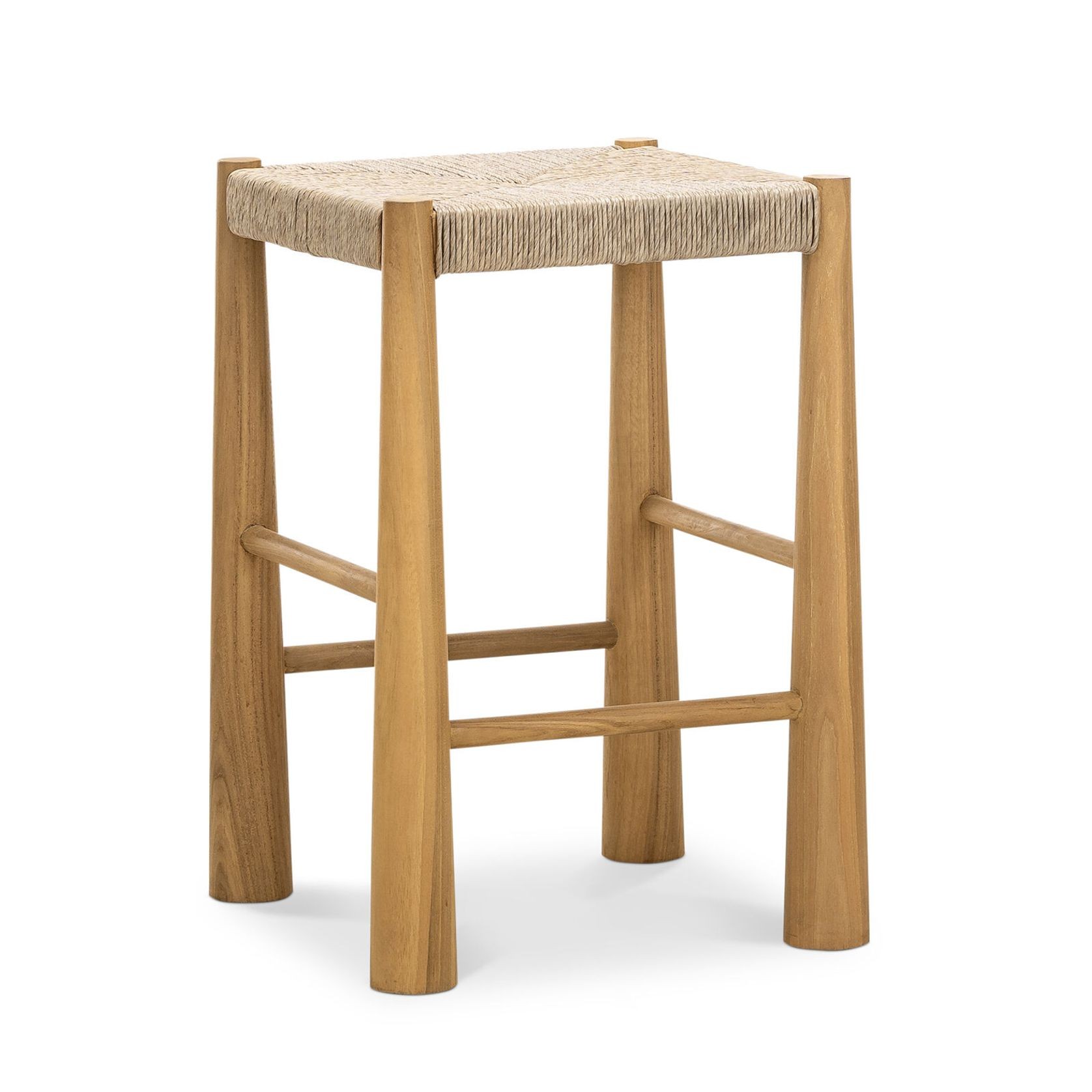 Caliste Woven Rope Barstool, Indoor & Outdoor gallery detail image