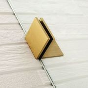 Covey Wall To Wall Frameless Hinge Door Brushed Gold gallery detail image