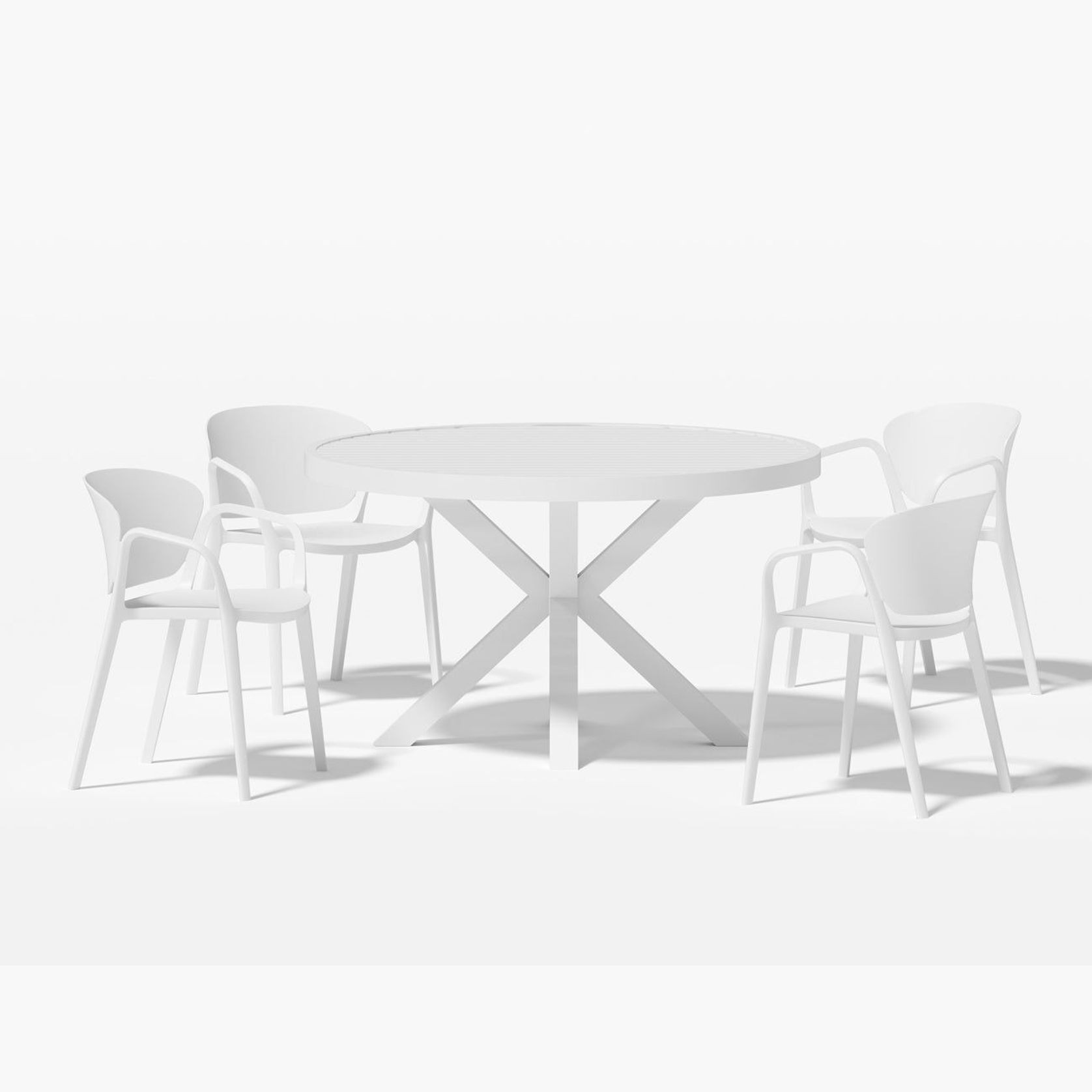 Dipper Table With Andi Chairs 5-Piece Outdoor Dining Set gallery detail image