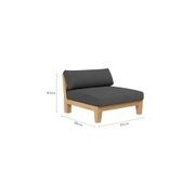 Newport Teak Outdoor Sofa L Sectional - 5 Seat gallery detail image