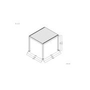 Baltic Motorised Freestanding Louvre Roof Aluminium Pergola gallery detail image