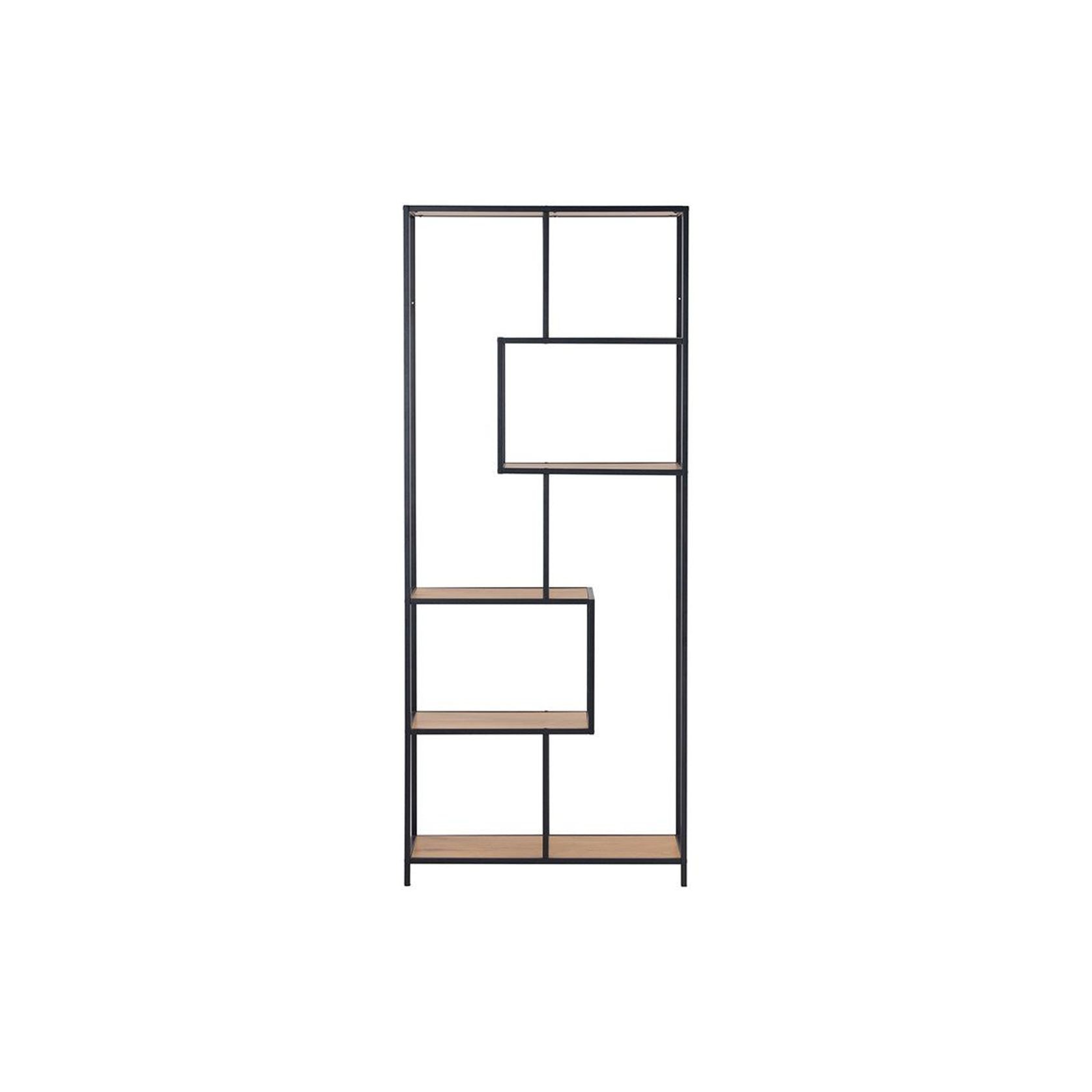 RUTHIN Bookcase - Black & Natural gallery detail image