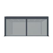Retractable Shade Manual Blind For Tasman Wall Mounted Pergola gallery detail image