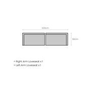 Ibis Outdoor Teak Three Seater Sofa gallery detail image