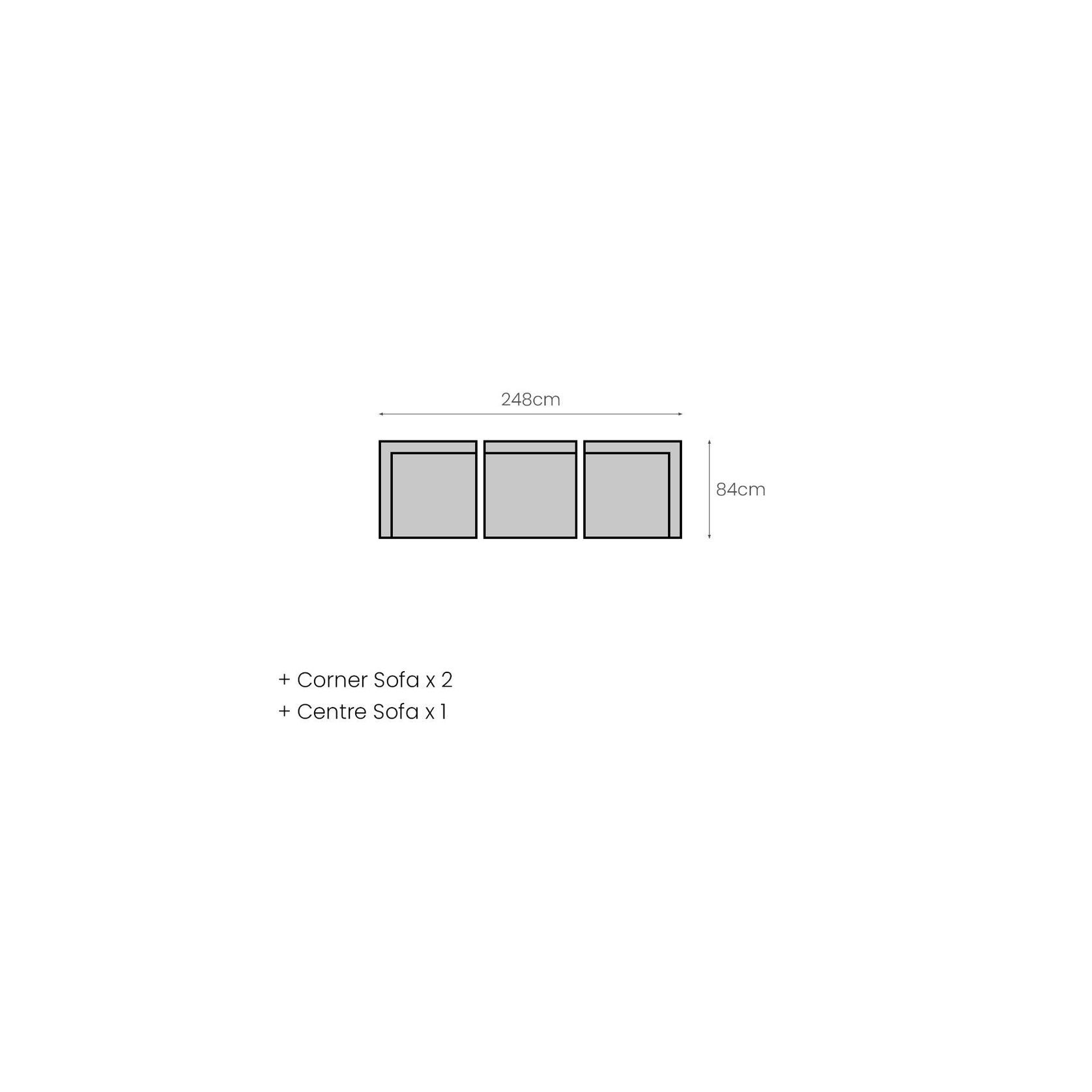 Sandpiper 2.0 Outdoor Sectional Right Arm Loveseat gallery detail image