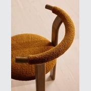 Soho Home | Pair Of Zita Dining Chairs | Boucle Mustard gallery detail image