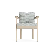 Luca Dining Arm Chair w/Teak gallery detail image