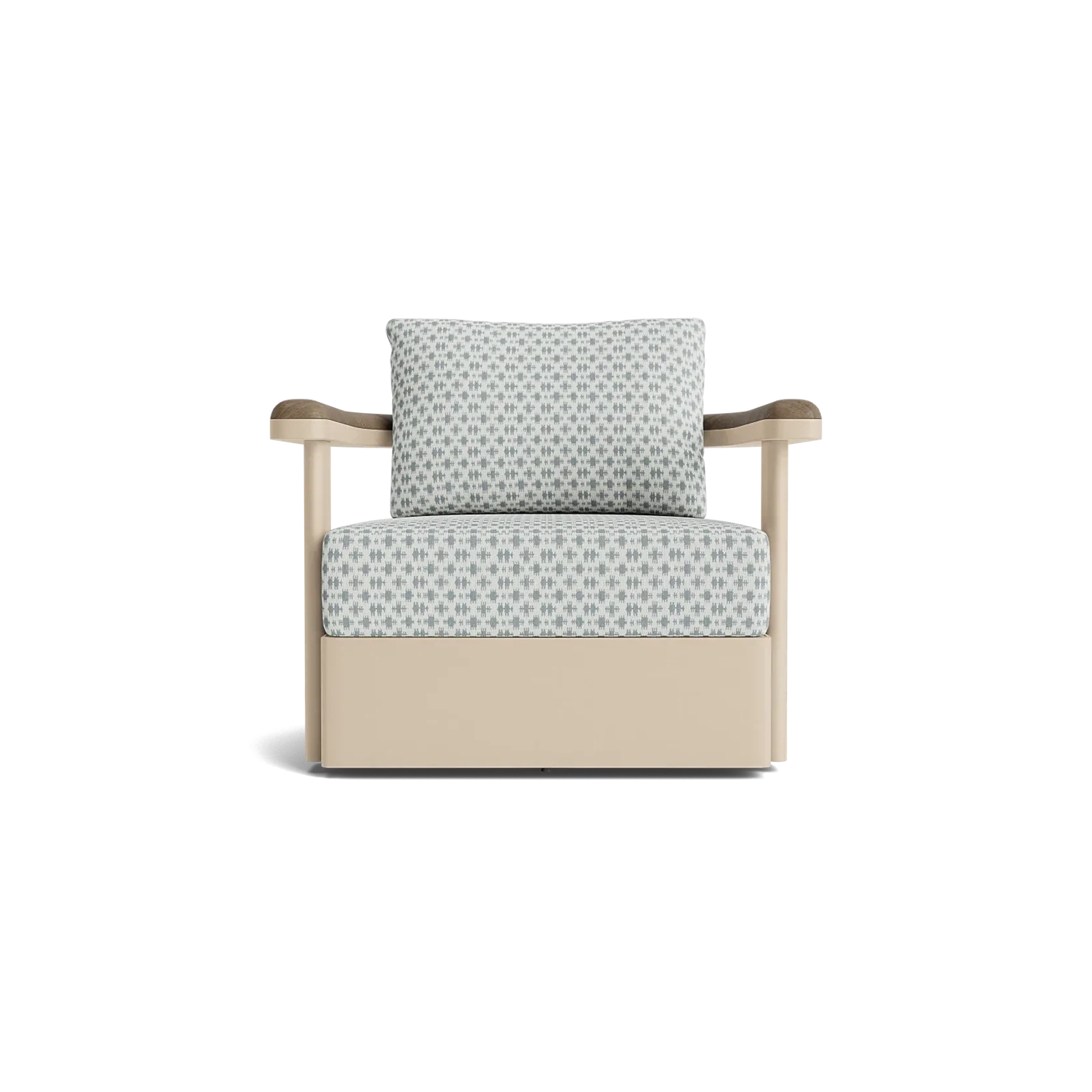 Luca Swivel Lounge Chair w/Teak gallery detail image