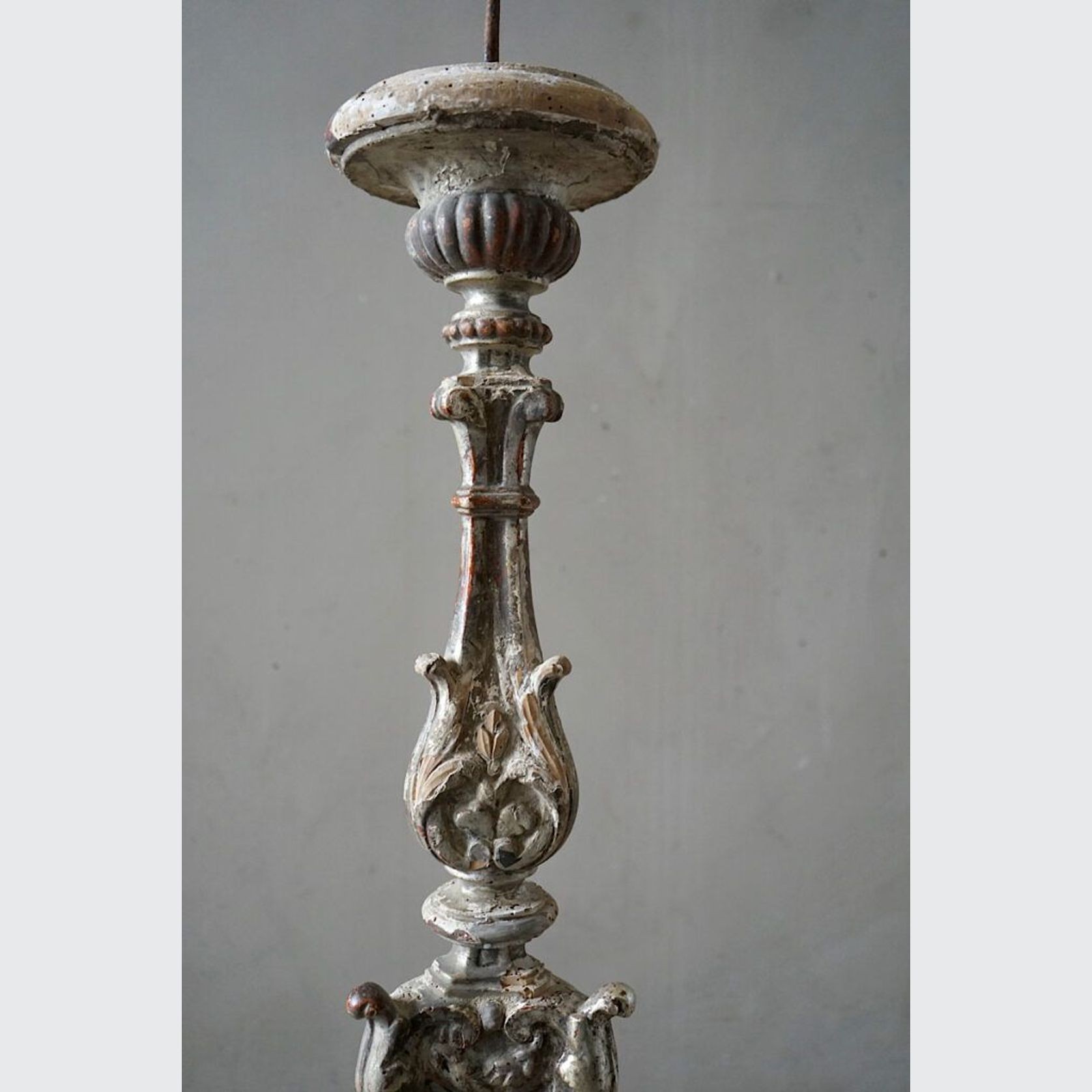 Large Italian 18th Century Torchere Candlestick gallery detail image