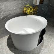 Josei Round Japanese Shelf Soak Tub - 1200mm - MGD01 gallery detail image