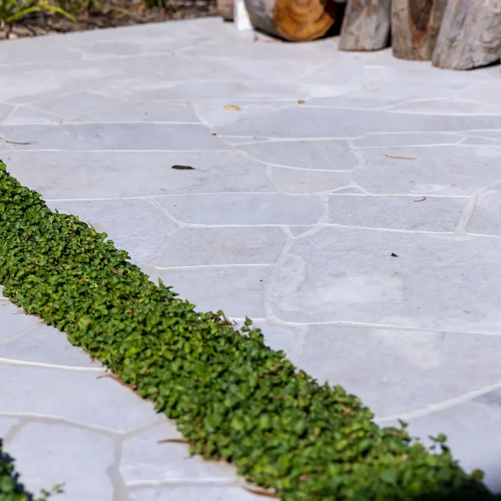 Tallin Grey Limestone Crazy Paving gallery detail image