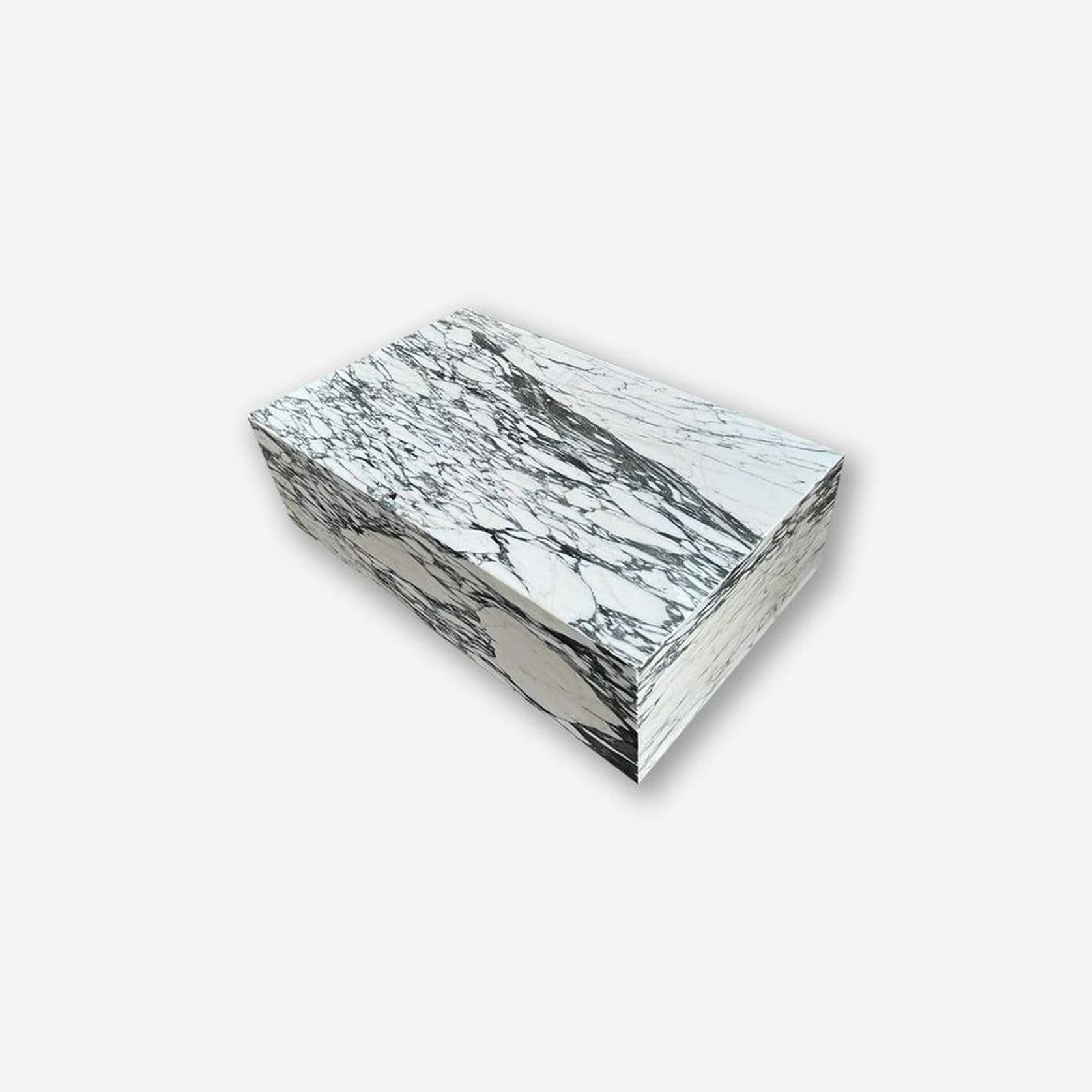 Block Coffee Table - Arabsecato Marble - Small | Natural Stone Co. gallery detail image