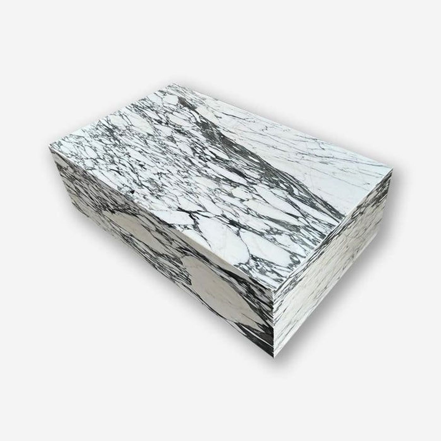 Block Coffee Table - Arabsecato Marble - Small | Natural Stone Co. gallery detail image