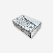 Block Coffee Table - Arabsecato Marble - Small | Natural Stone Co. gallery detail image