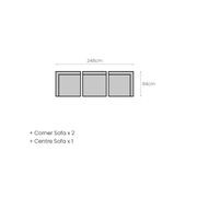 Sandpiper 2.0 Outdoor Three Seater gallery detail image