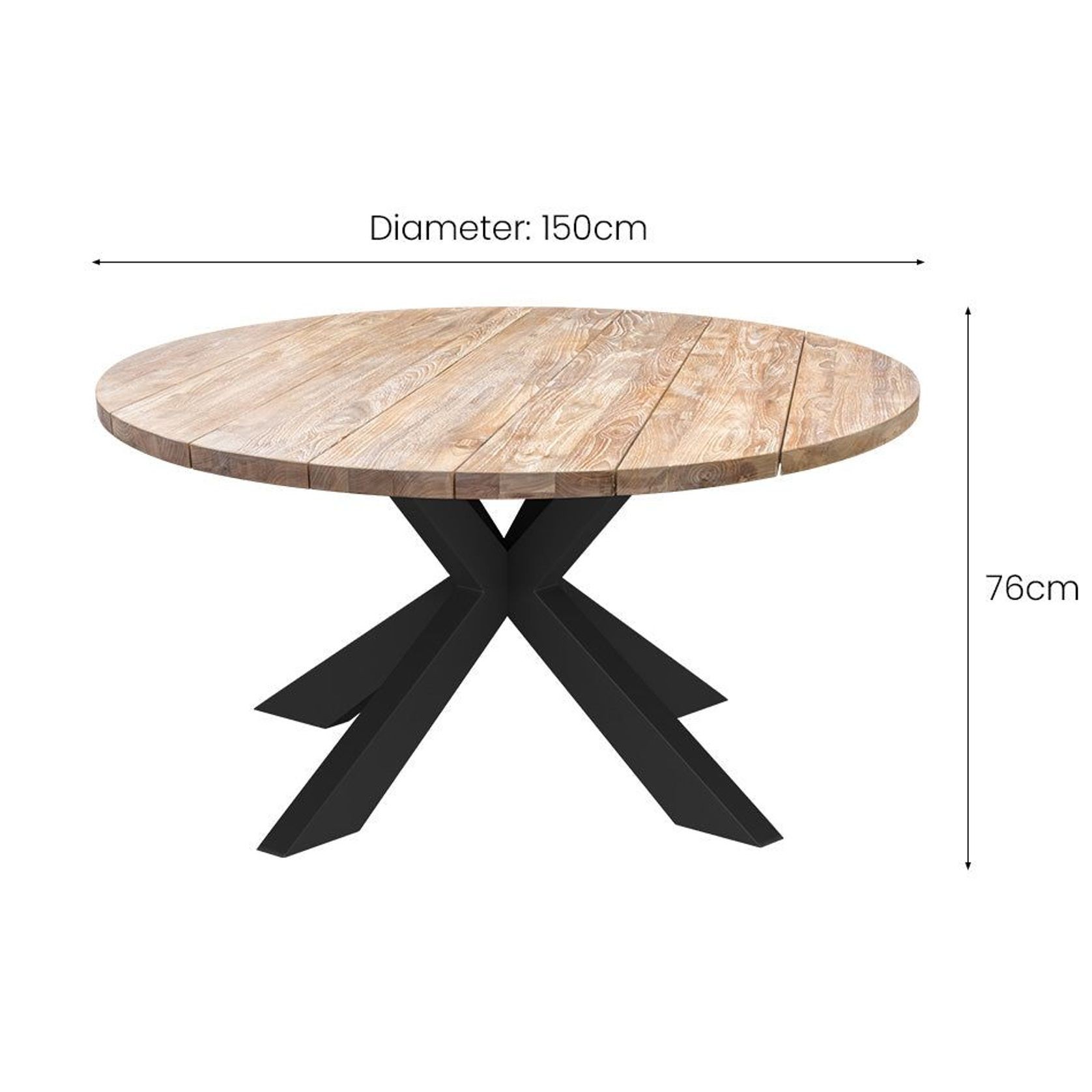 Finch Round Teak Table gallery detail image