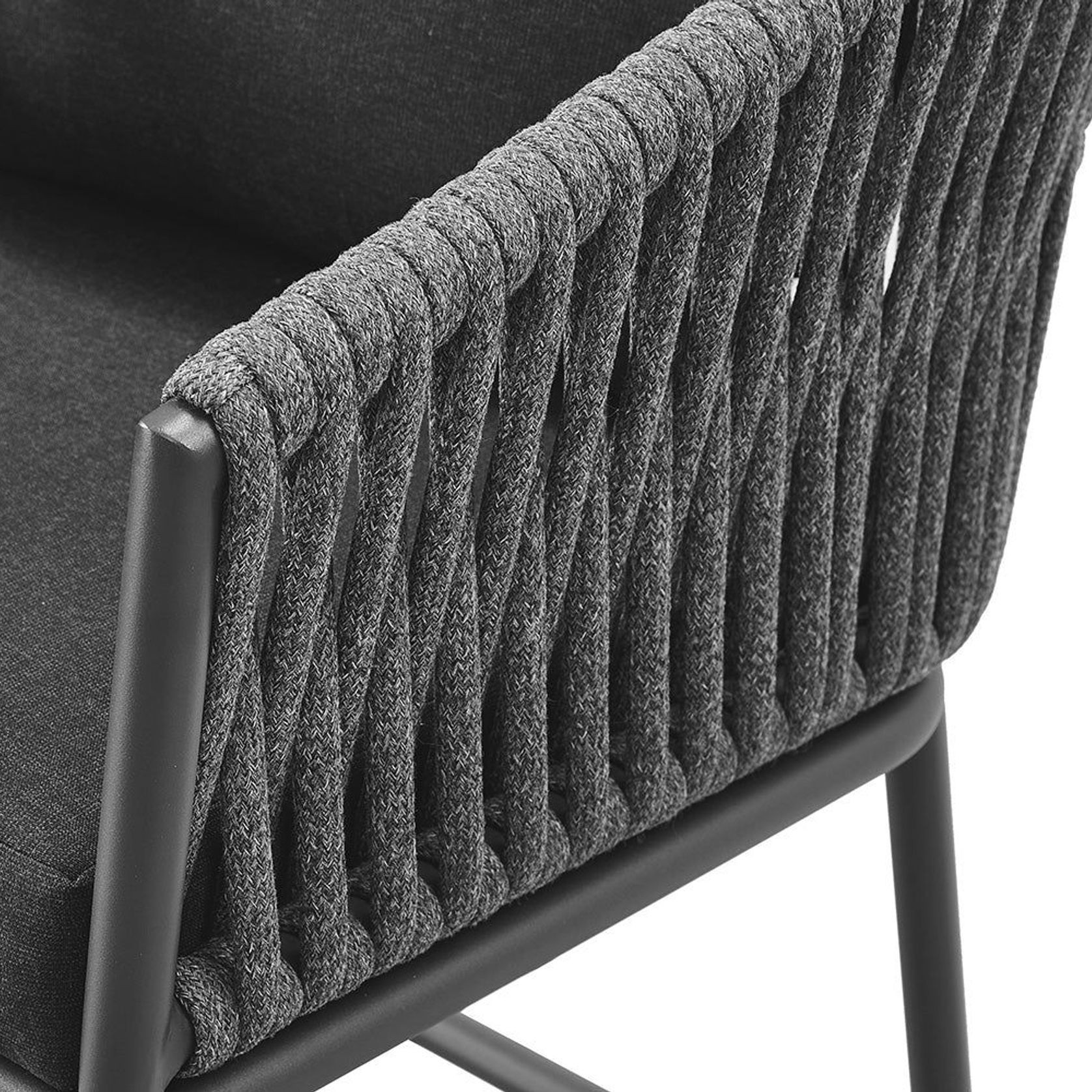 Kereru Aluminium and Rope Outdoor Bar Chair gallery detail image