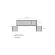 Newport Teak Outdoor Armless Chair gallery detail image