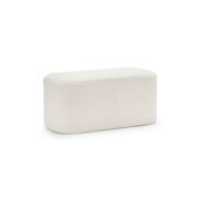 Podd Rectangle Ottoman Bench Stool | Cream Bouclé gallery detail image