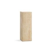 Cubie Plinth Tall | Cream Travertine gallery detail image
